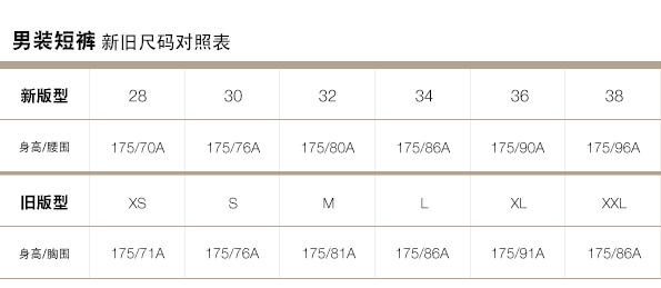 Gap官网新旧尺码对照表表