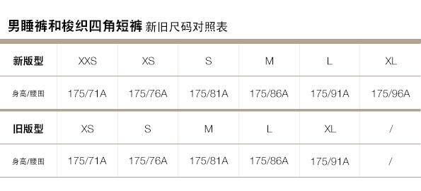 Gap官网新旧尺码对照表