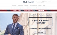 澳大利亚男士西服品牌：M.J.Bale