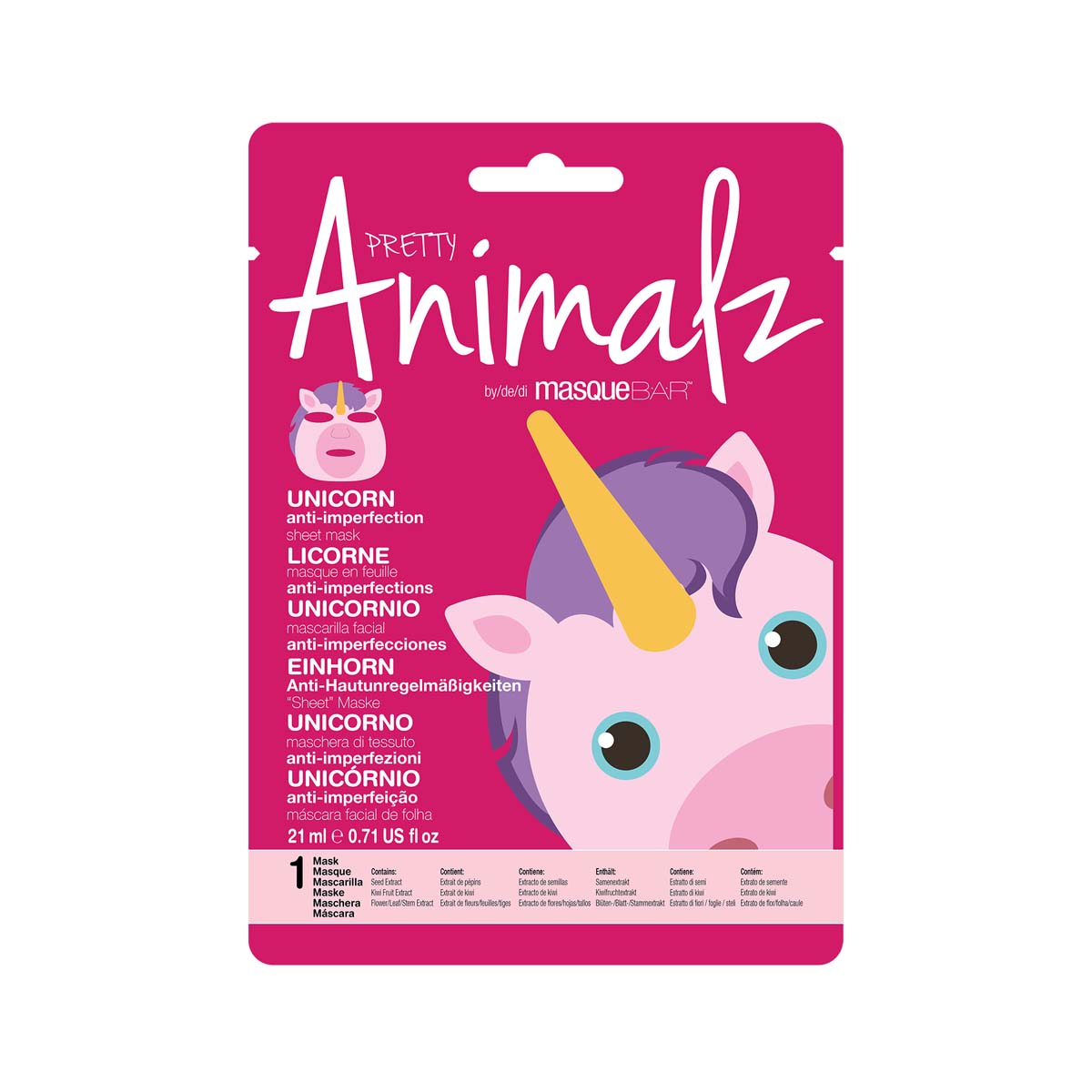 masqueBAR 独角兽舒缓保湿面膜 1片