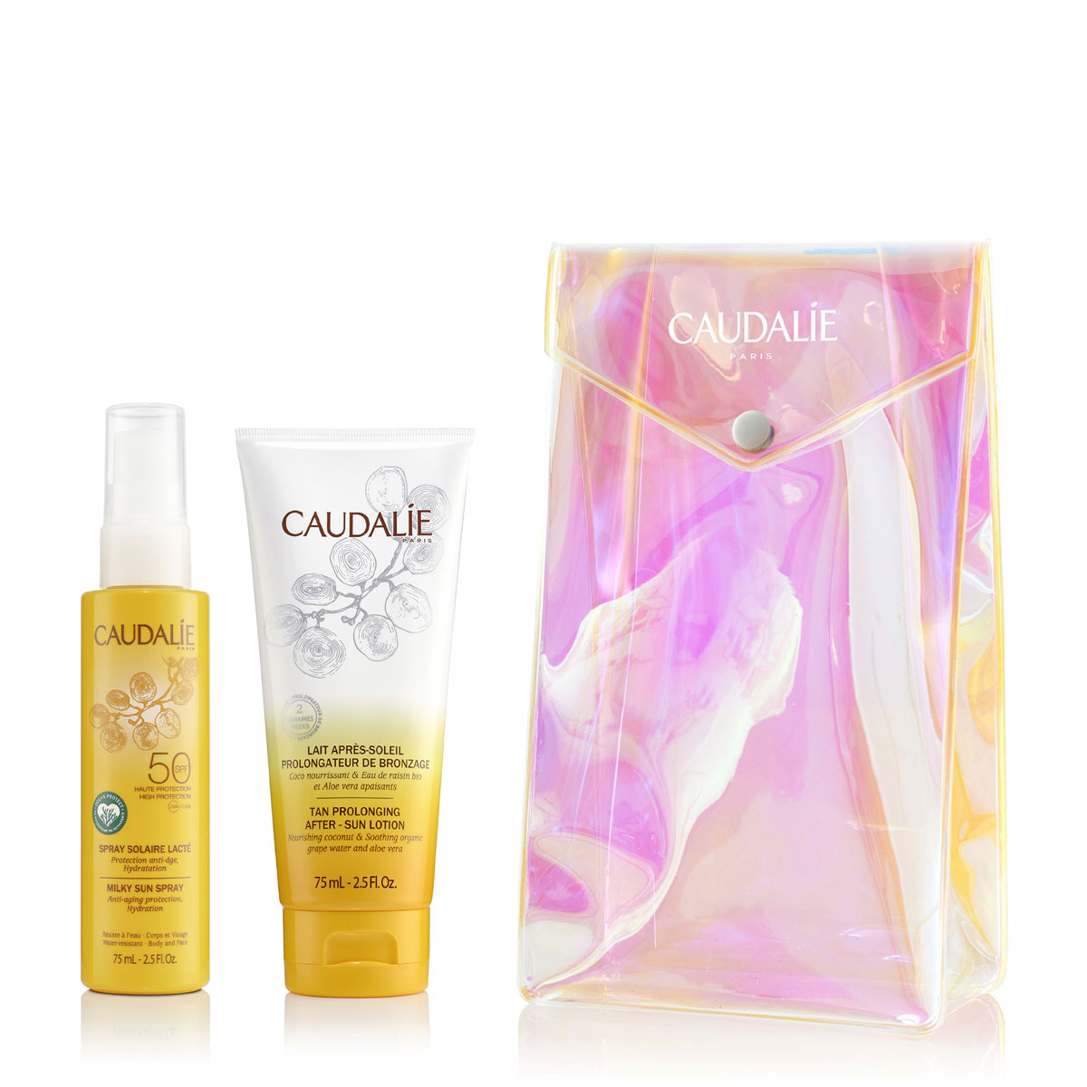 Caudalie 欧缇丽 保湿舒缓防晒喷雾&晒后修复乳套装