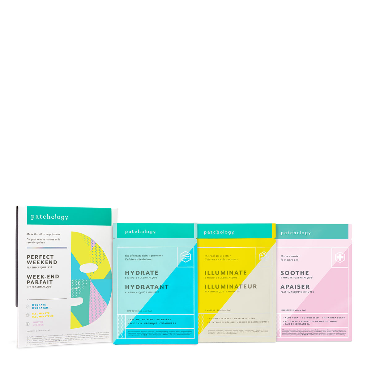 Patchology 完美周末5分钟面膜组合套装