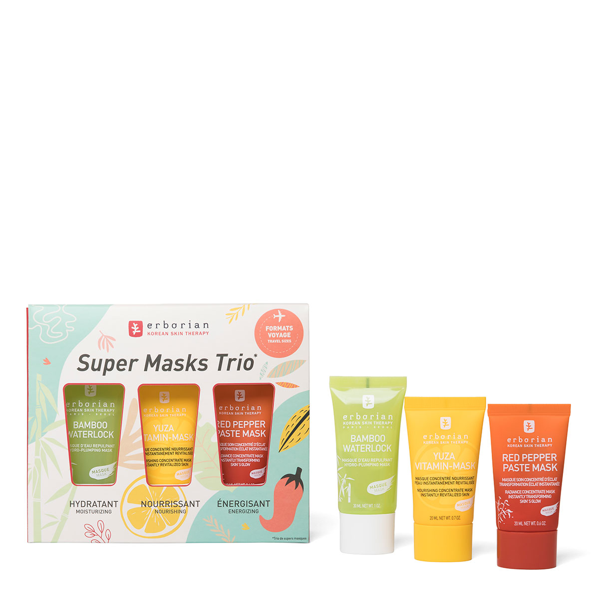 Erborian 艾博妍 面膜组合三件套装