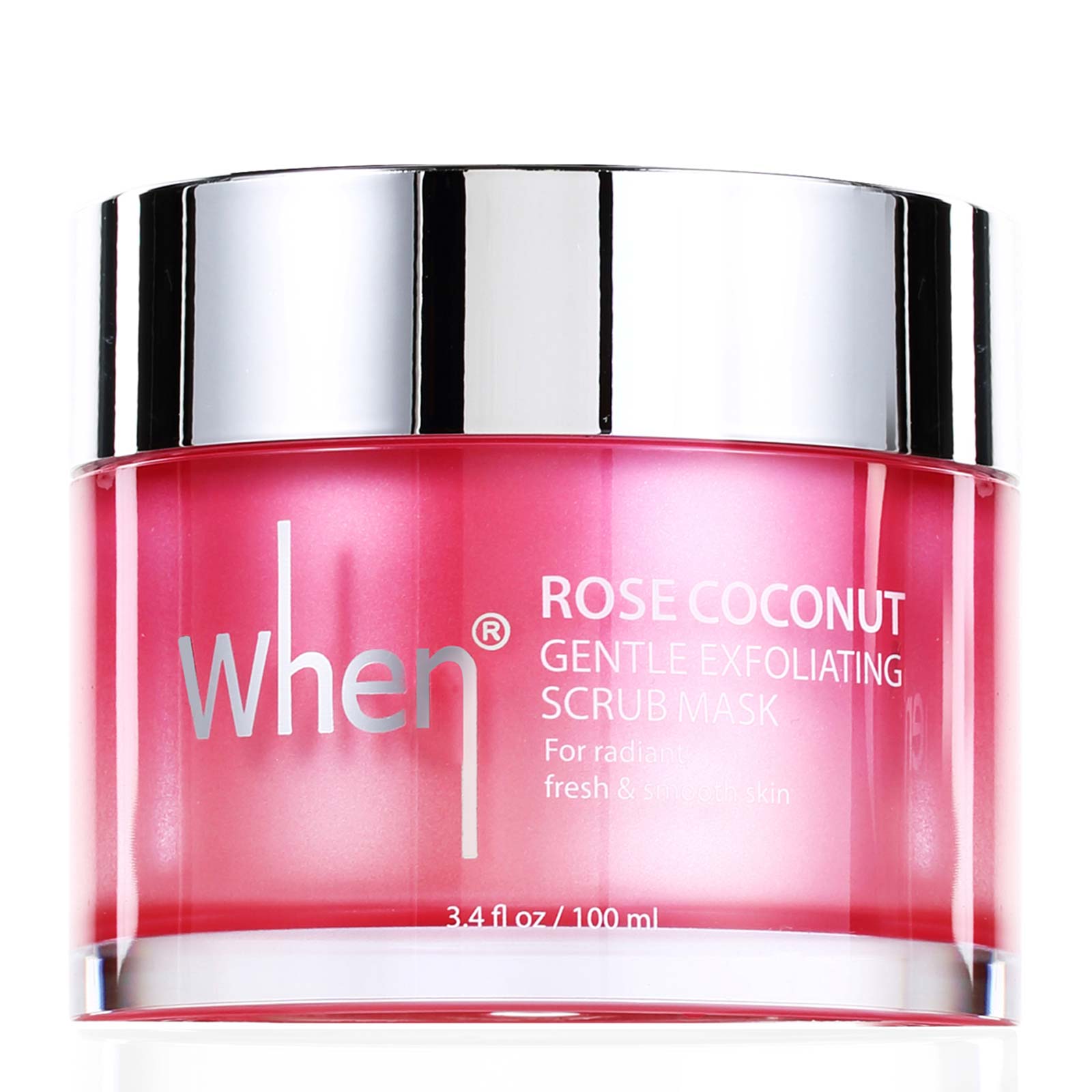 When Beauty 玫瑰椰子温和去角质磨砂面膜 100ml
