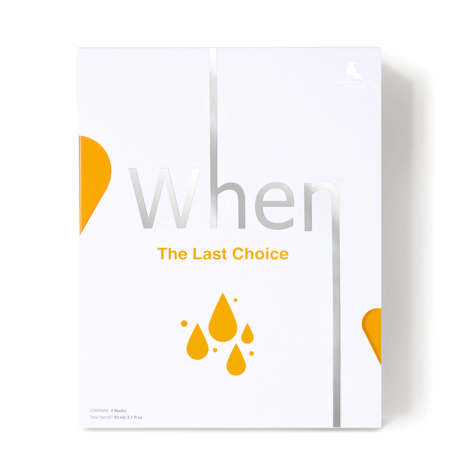 When Beauty 透明质酸水润保湿面膜 4片