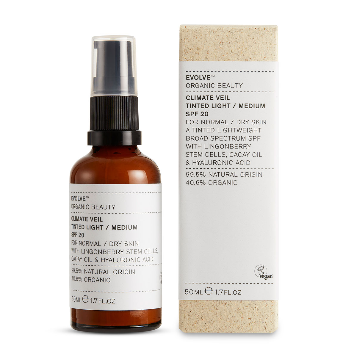 Evolve Beauty 抗衰老有色面霜BB霜 SPF20 50ml