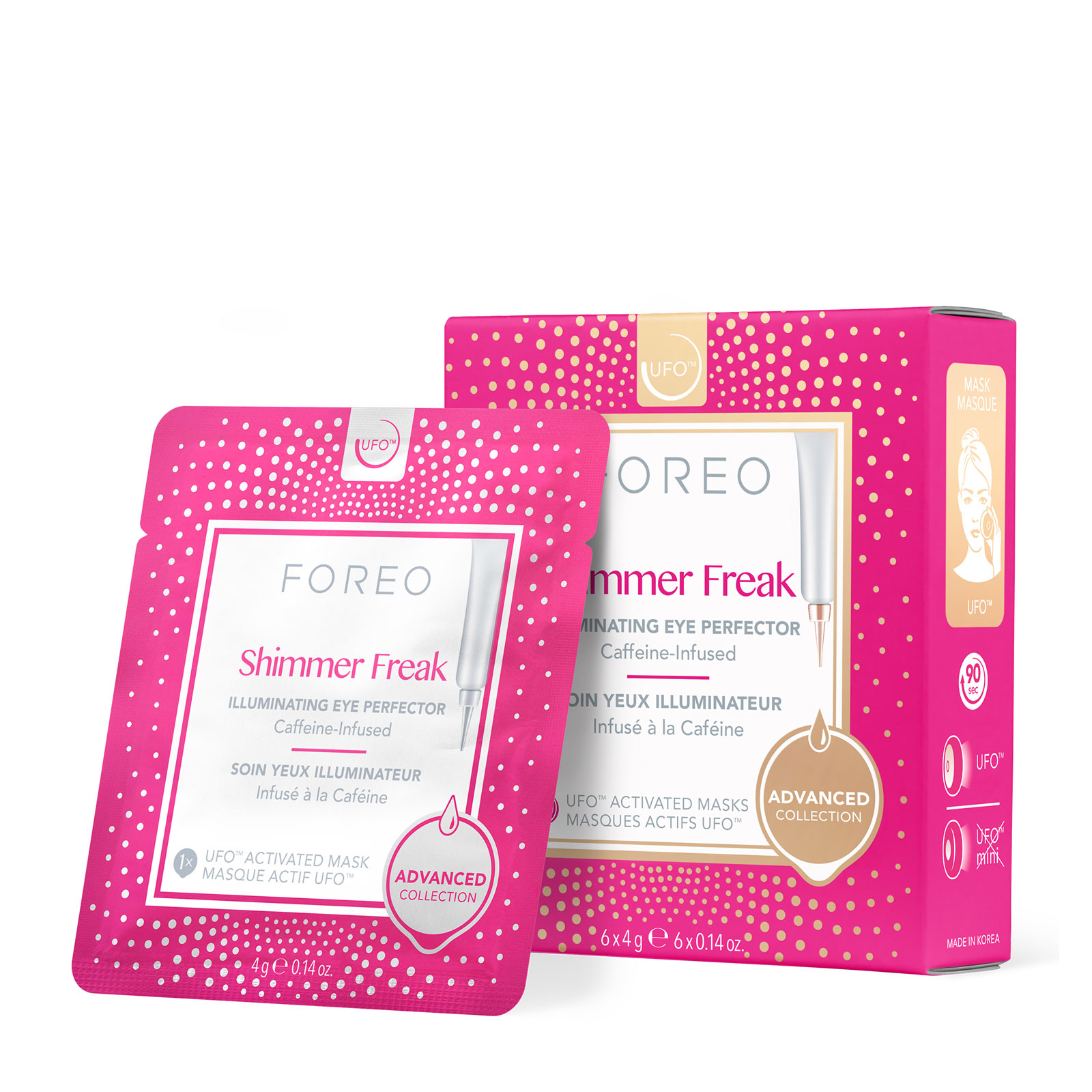 FOREO 斐珞尔 UFO闪亮双眸眼膜 6 x 4g