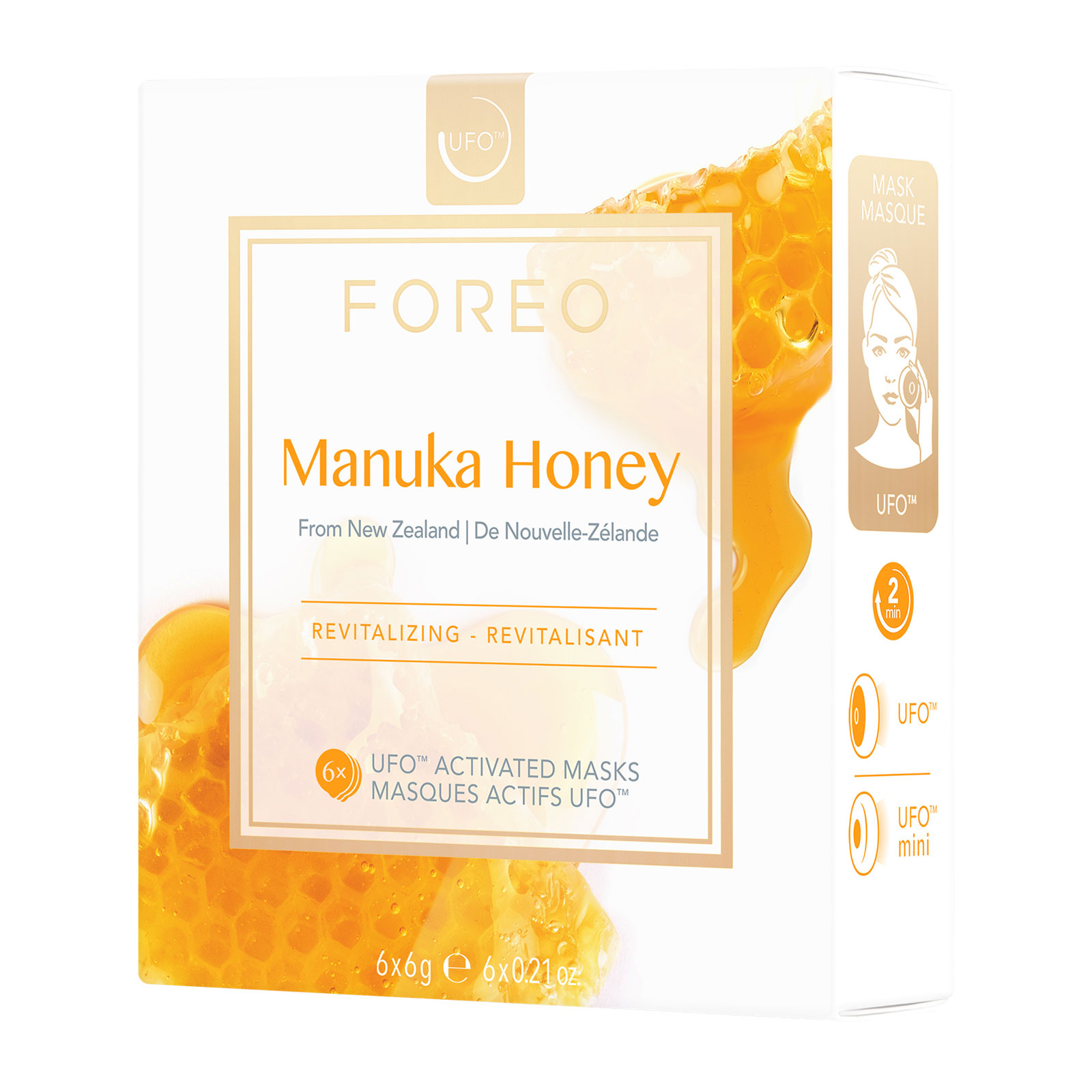 FOREO 麦卢卡蜂蜜UFO焕肤面膜 6 x 6g