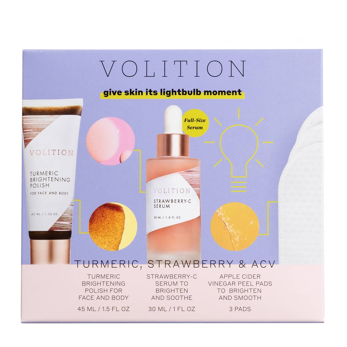 Volition 焕白透亮面部护肤三件套装