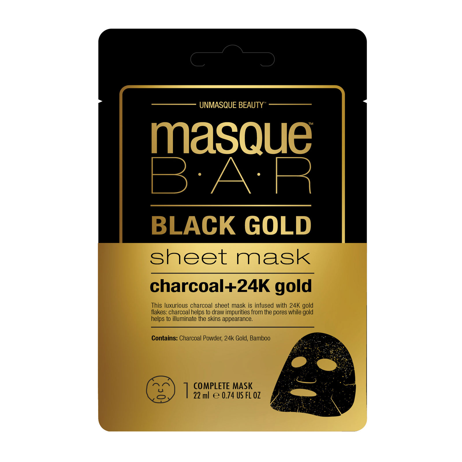 Masque BAR 黑金净颜护肤竹炭面膜 22ml