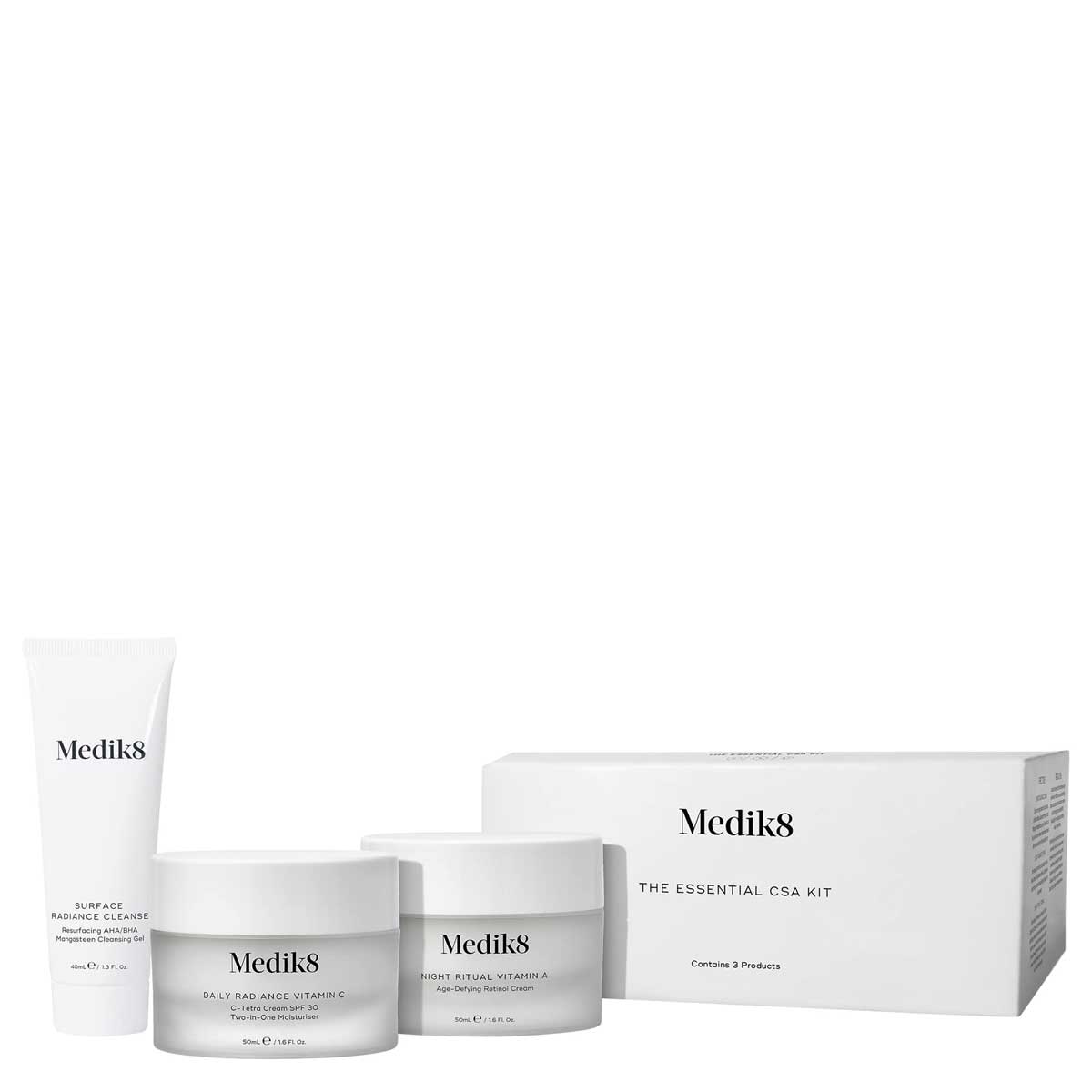 Medik8 CSA面部日常护肤三件套装