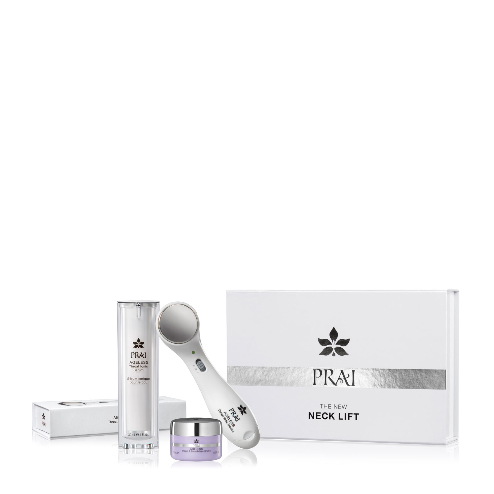 PRAI Beauty AGELESS 颈部紧致护肤亮肤套装