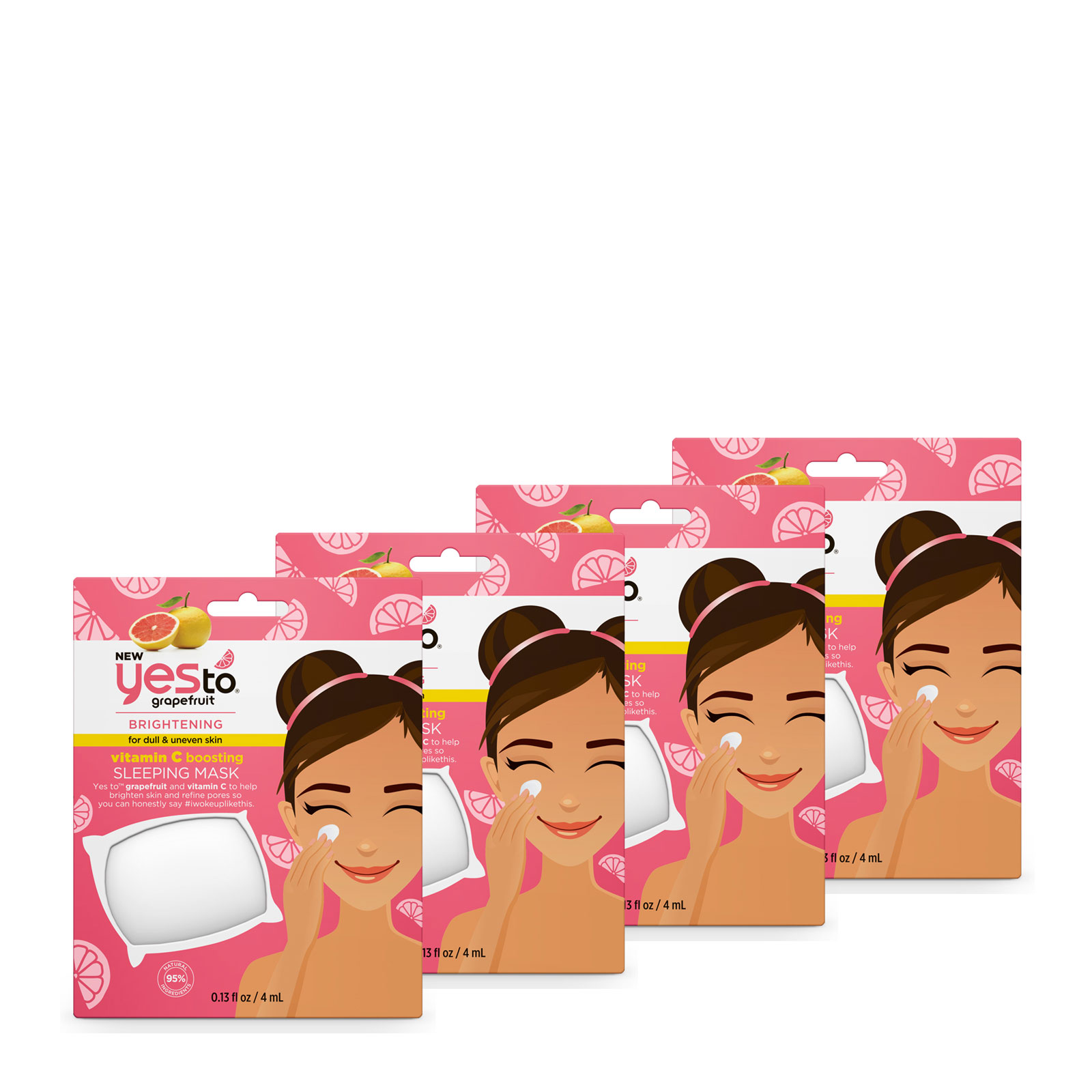 Yes To 葡萄柚维他命C睡眠面膜 4x4ml