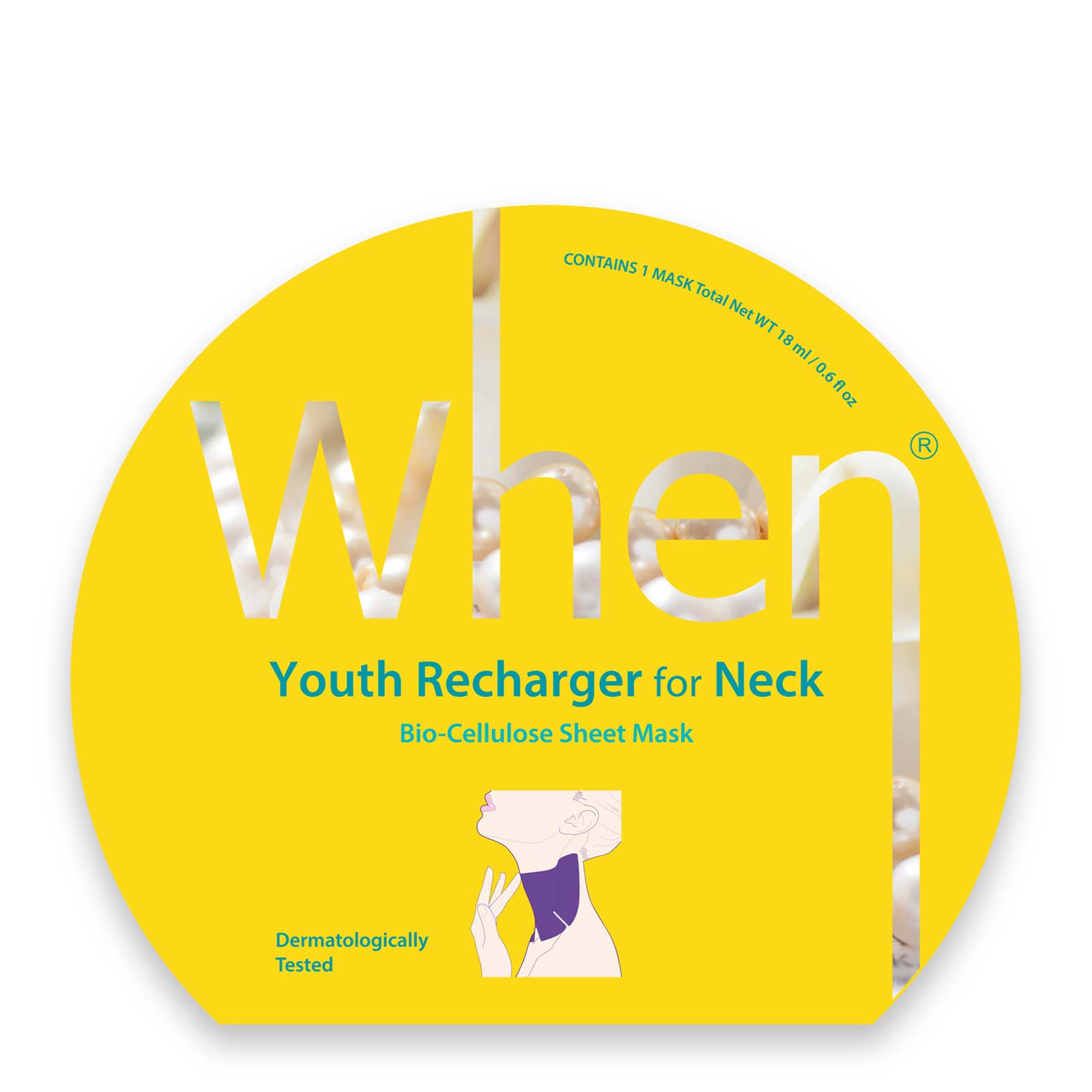 When Beauty 珍珠椰子胶原蛋白紧致抚纹颈膜 1片