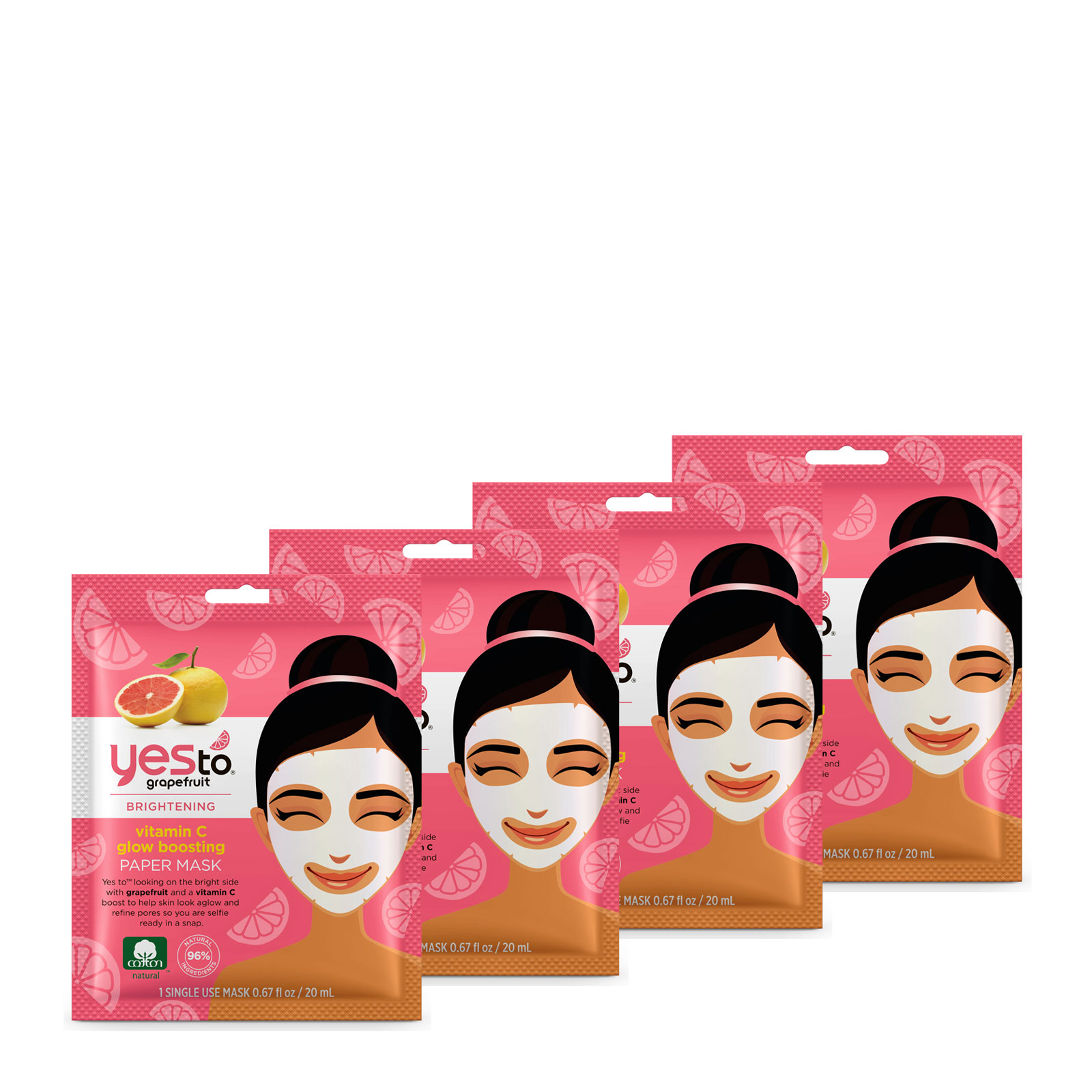 Yes to 葡萄柚维他命C贴片面膜 4片