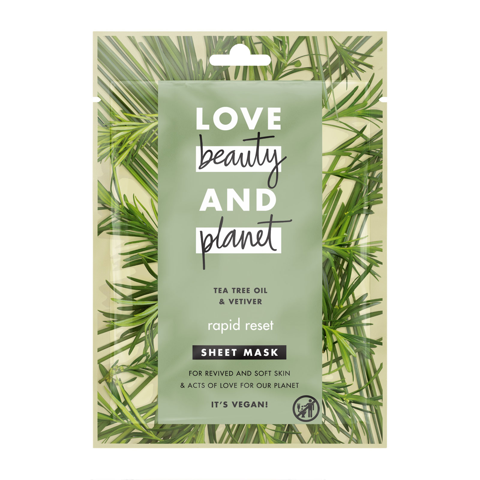 Love Beauty and Planet 花漾星球 天然茶树油排毒滋养修复面膜 21ml