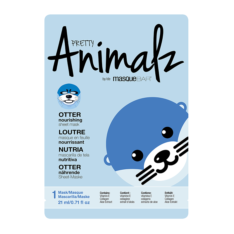masqueBAR 动物系列水獭面膜 补水舒缓