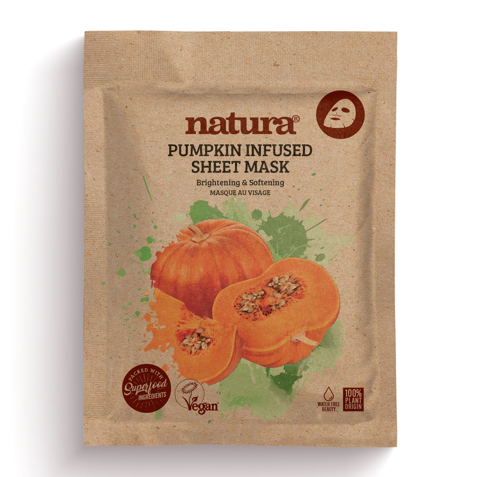 BeautyPro Natura南瓜提亮肤色滋润保湿面膜 22ml