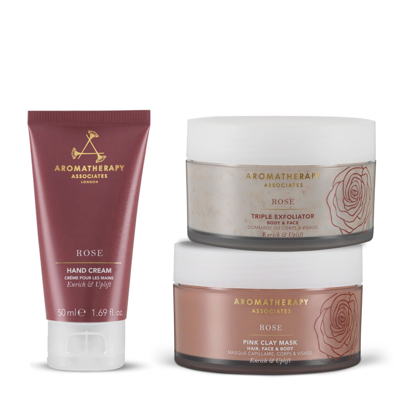 Aromatherapy Associates 玫瑰系列护肤三件套装