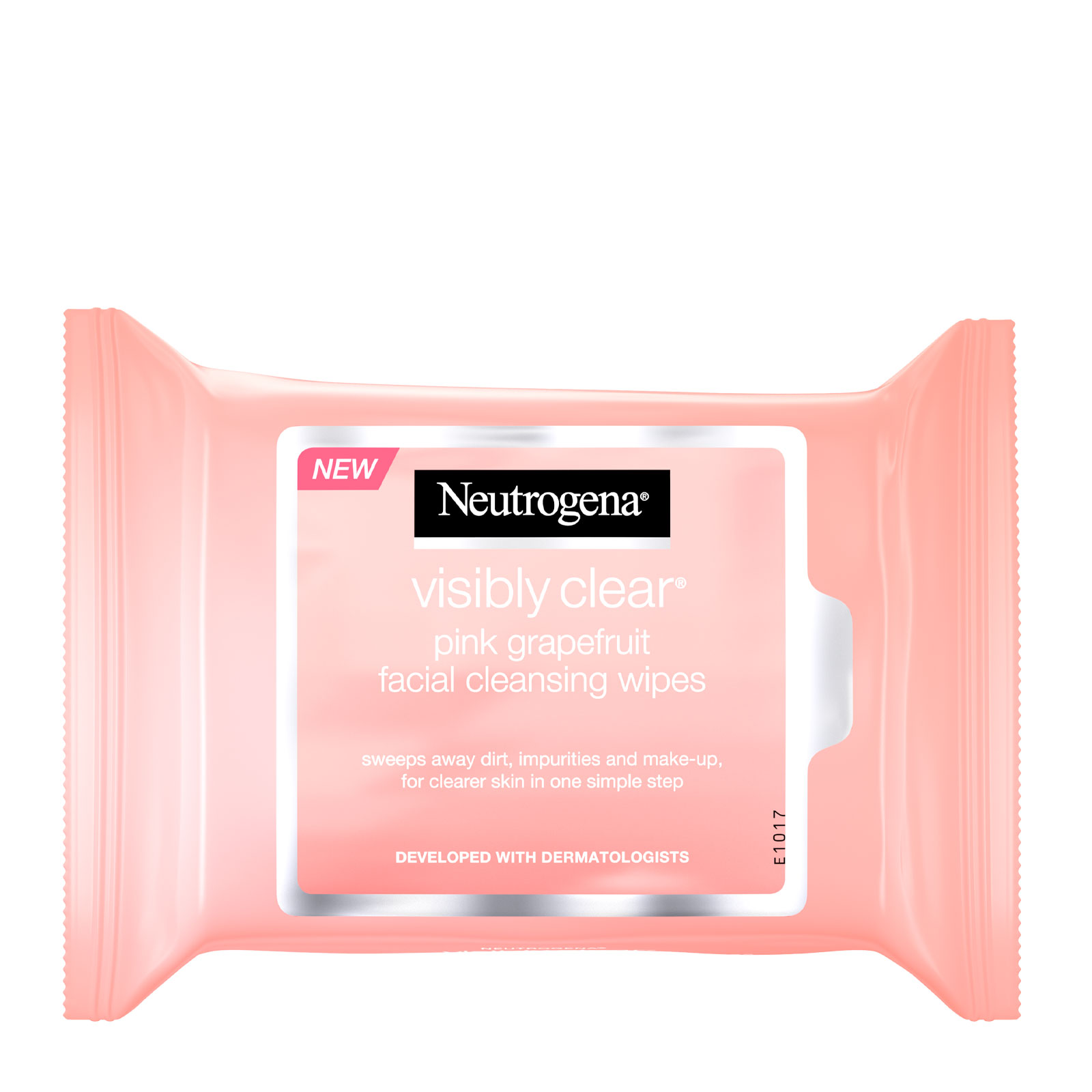 Neutrogena 露得清 粉红色葡萄柚卸妆湿巾纸 25片