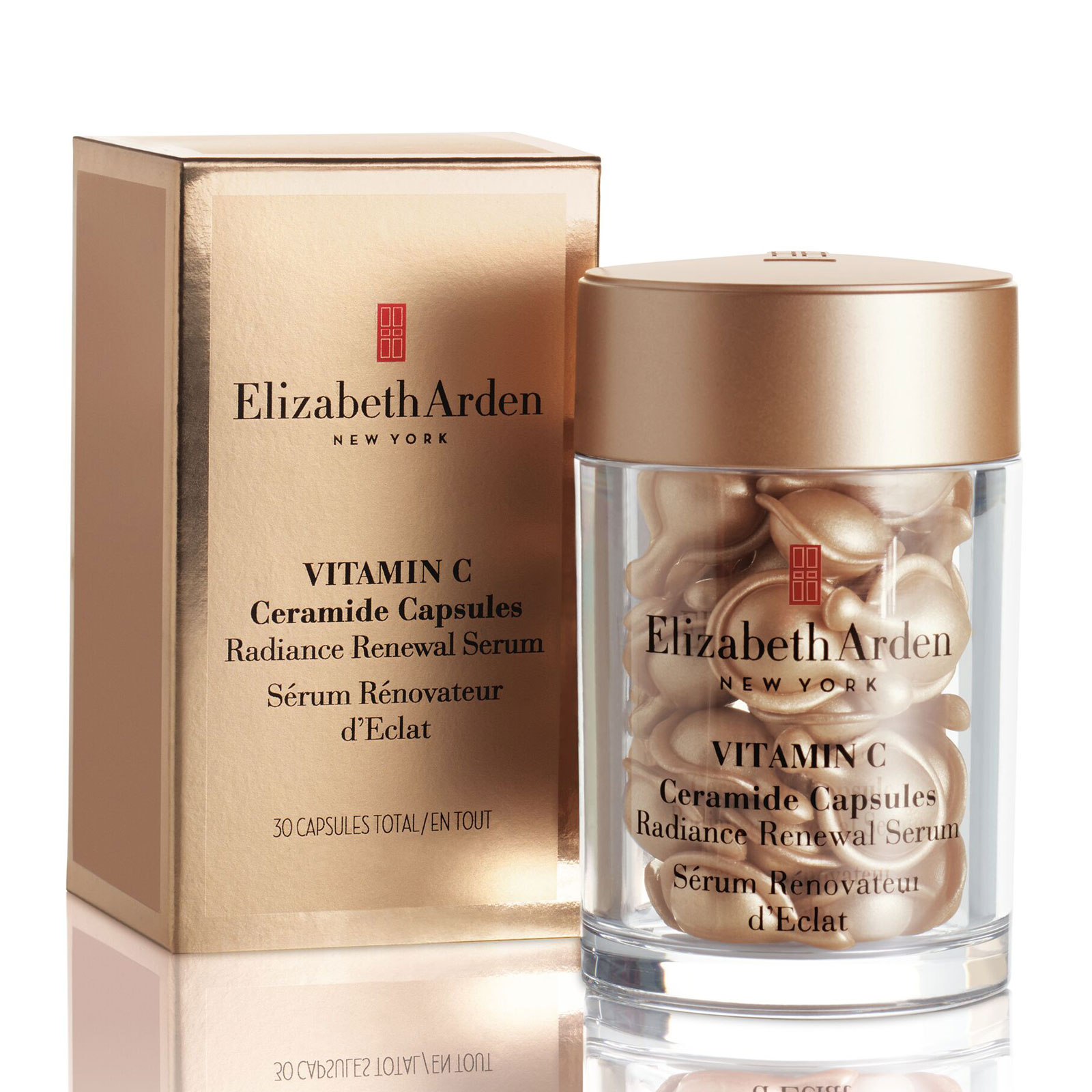 Elizabeth Arden  维生素C神经酰胺亮采护肤再生精华液胶囊 30粒