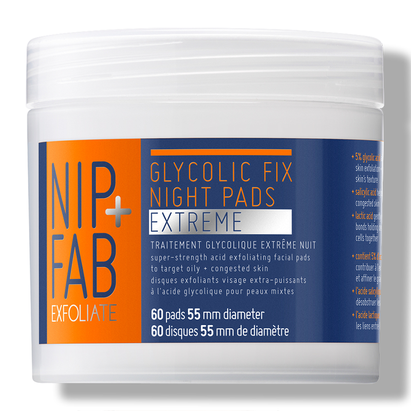 NIP+FAB 乙醇酸修护夜间棉片 x 60