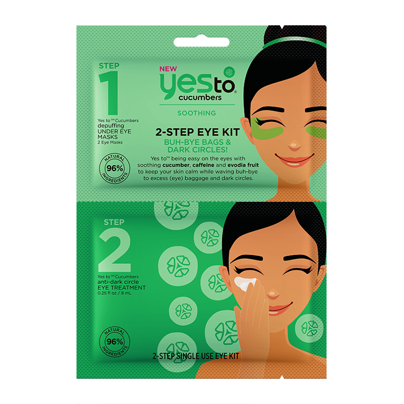 Yes To 黄瓜眼膜眼霜两件套装 去眼袋眼膜+去黑眼圈眼霜