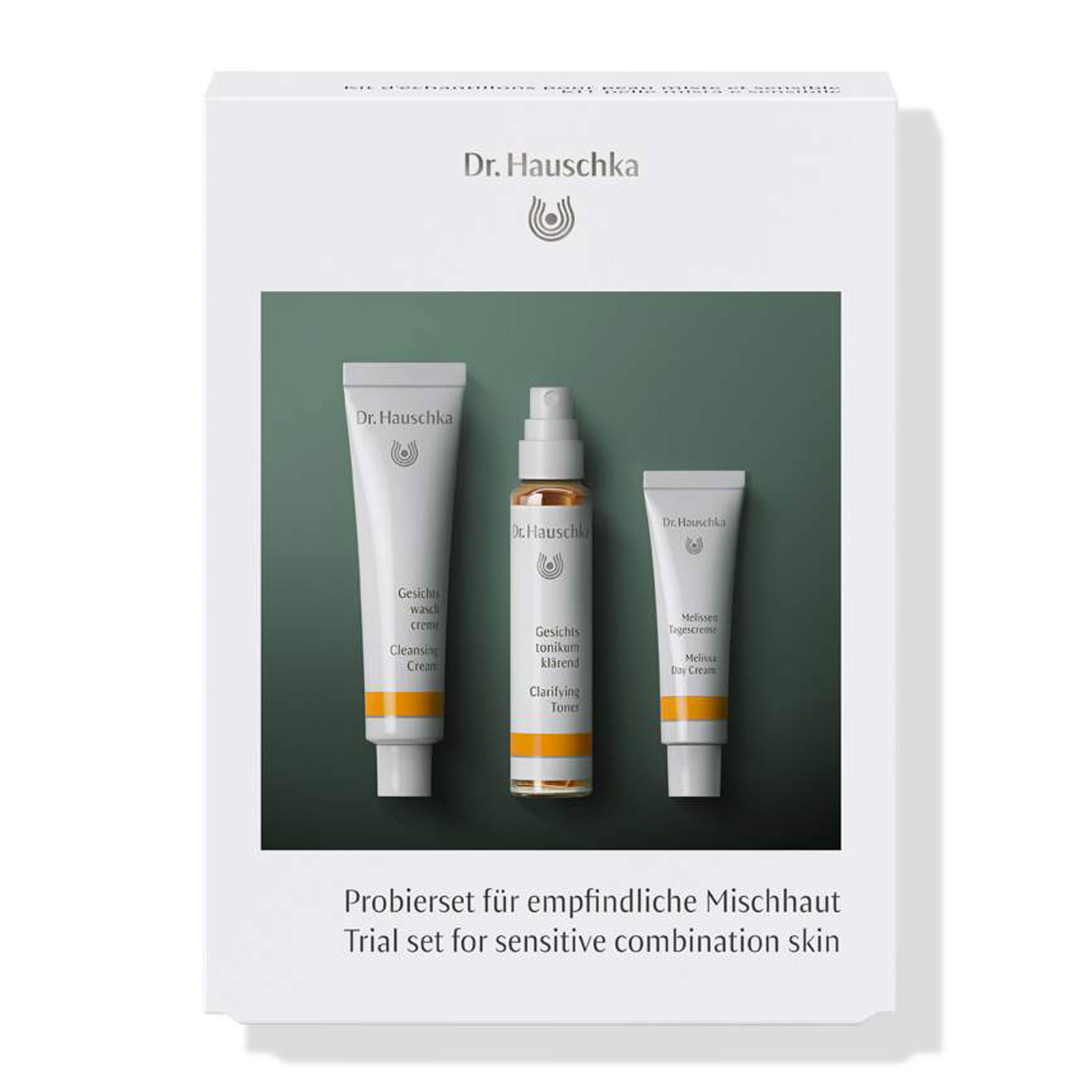 Dr.Hauschka 德国世家 敏感混合肌面部护肤三件套装（洁面膏10ml+控油调理爽肤水10ml+律动香蜂草日霜5ml）