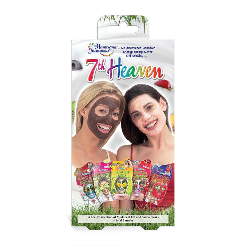 Montagne Jeunesse 梦达俊雅思 清洁保湿面膜五片套装 芦荟+死海泥+黄瓜+西番莲+酸橙