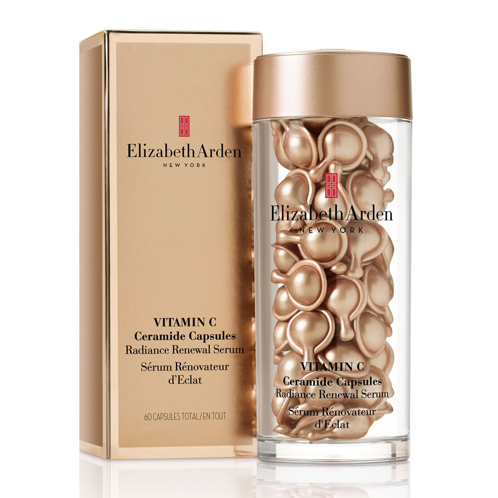 Elizabeth Arden  维生素C神经酰胺亮采护肤再生精华液胶囊 60粒