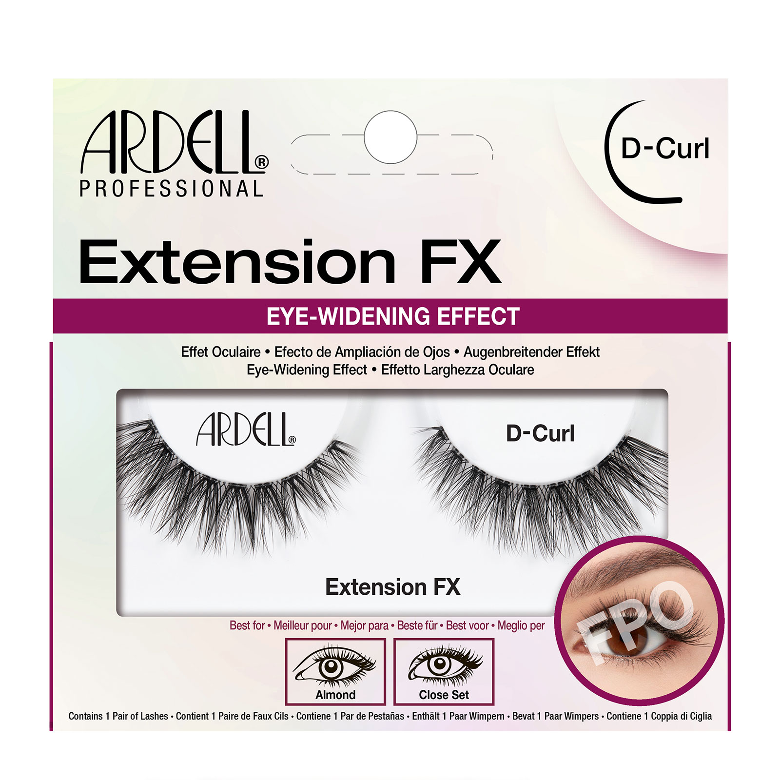 Ardell Extension FX D 纤长卷翘假睫毛 1对