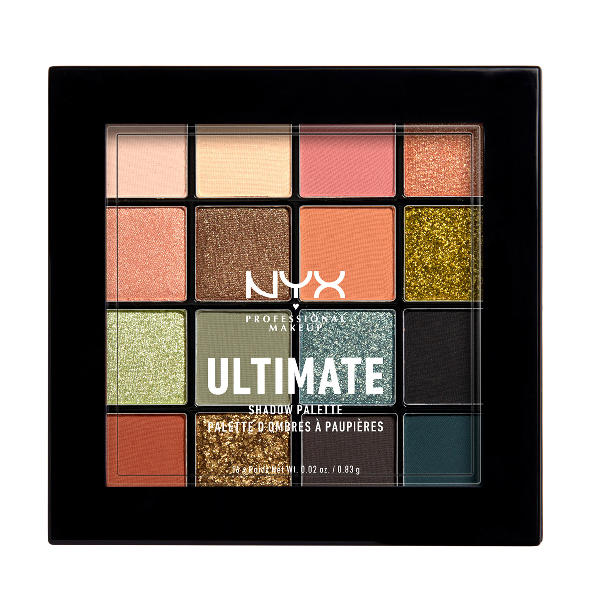 NYX Professional Makeup 终极焕彩16色眼影盘 Utopia乌托邦 95 12g