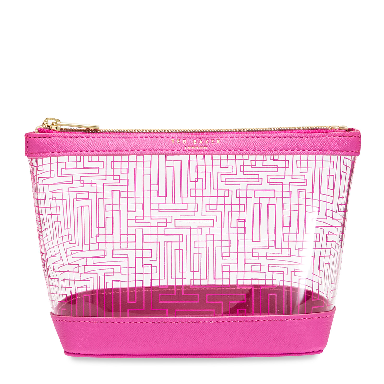 Ted Baker ANKE T玫红色透明化妆包 1个