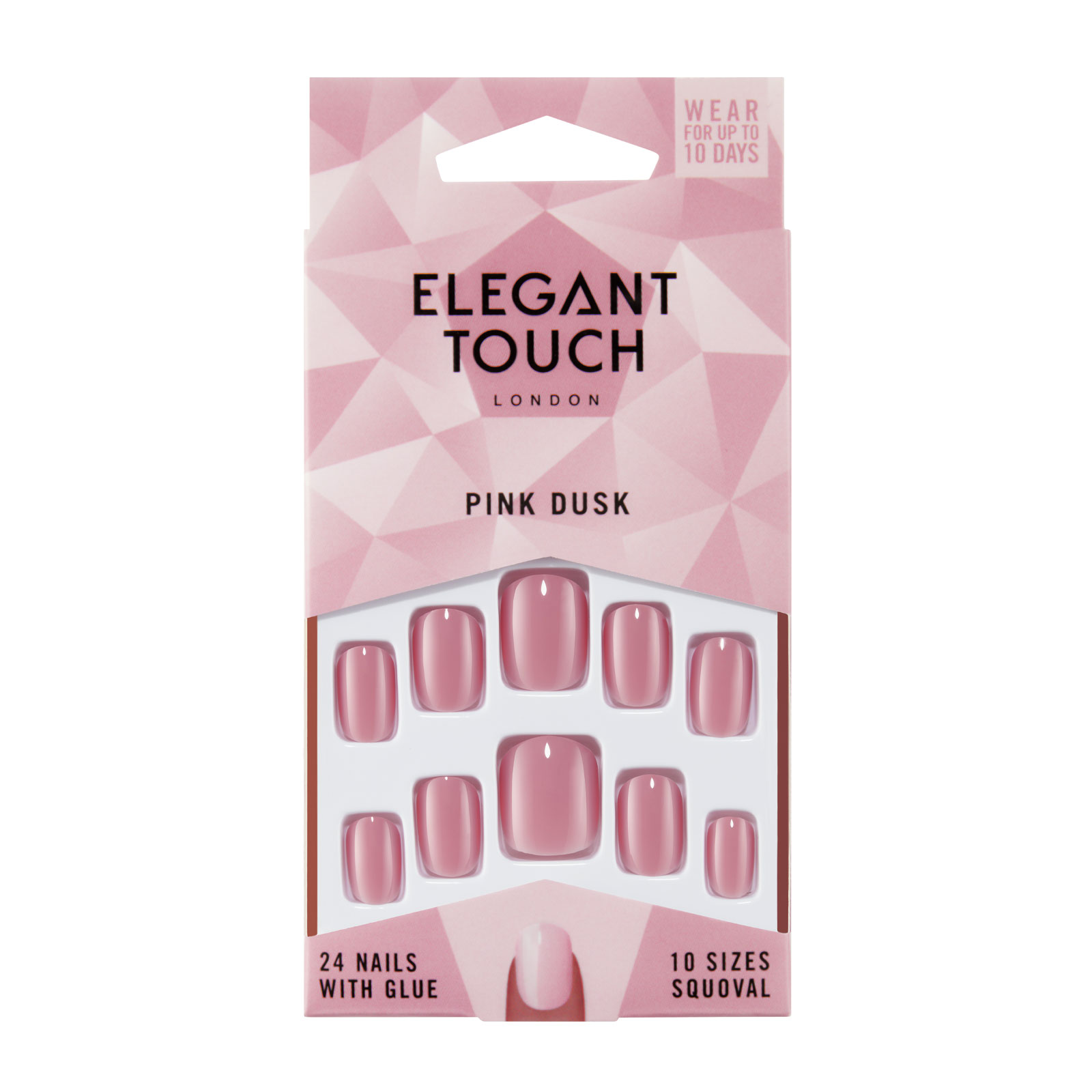 Elegant Touch 纯色假指甲 Pink Dusk
