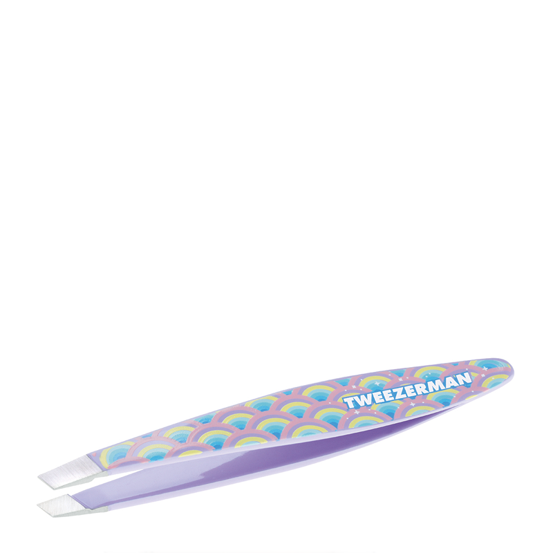 Tweezerman 彩虹印花不锈钢斜口镊子