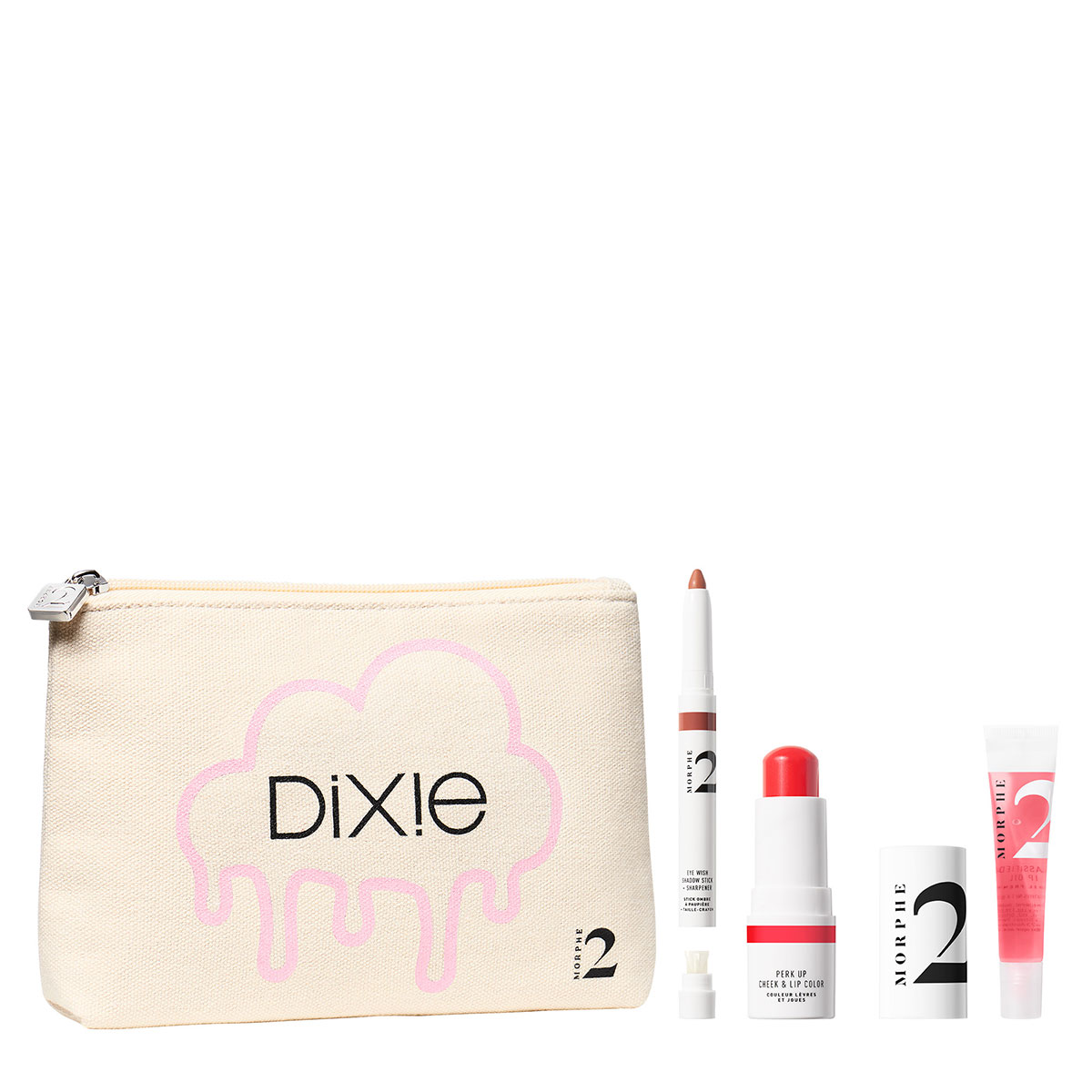 Morphe Dixie s彩妆三件套装 附帆布化妆包1个