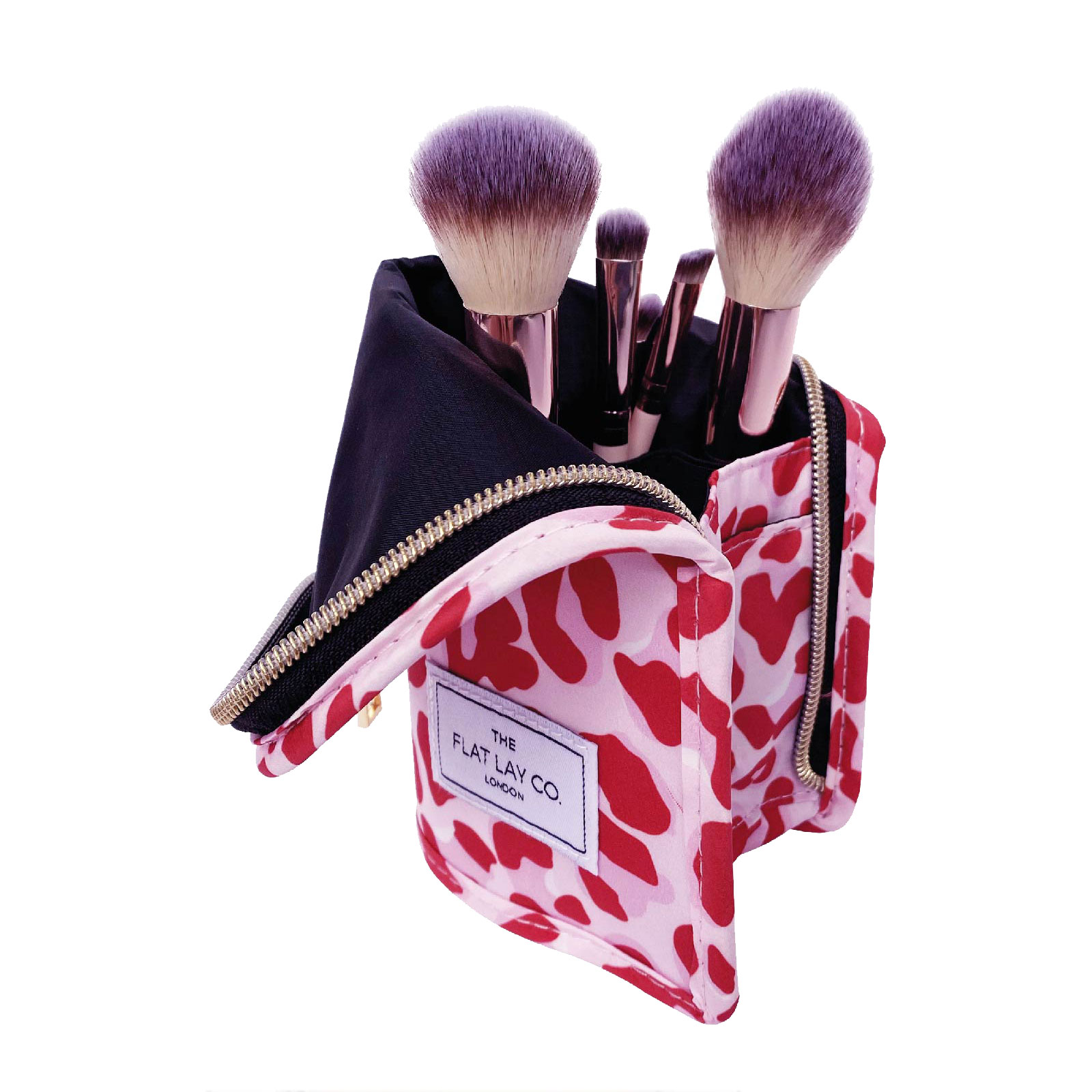 The Flat Lay Co  立式化妆刷收纳包 粉色豹纹