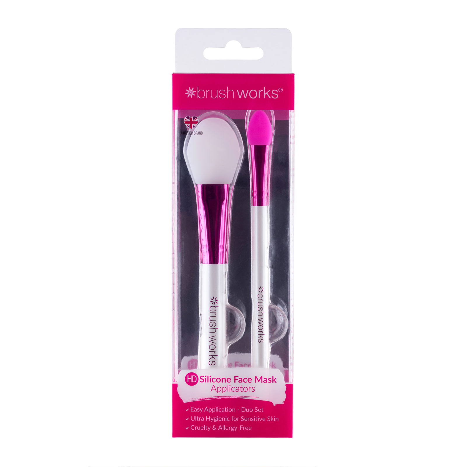 Brushworks Silicone Face Mask Applicators - Twin Pack