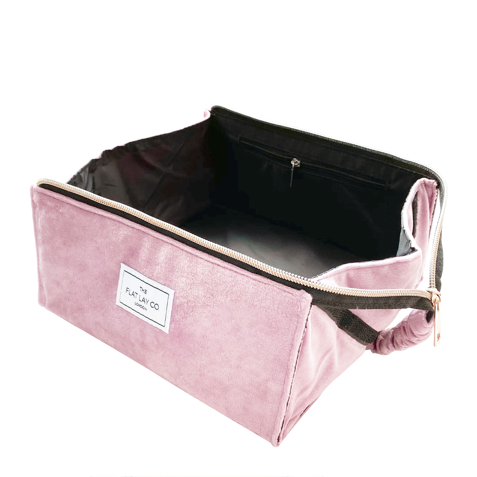 The Flat Lay Co大容量化妆品收纳盒包 粉色天鹅绒