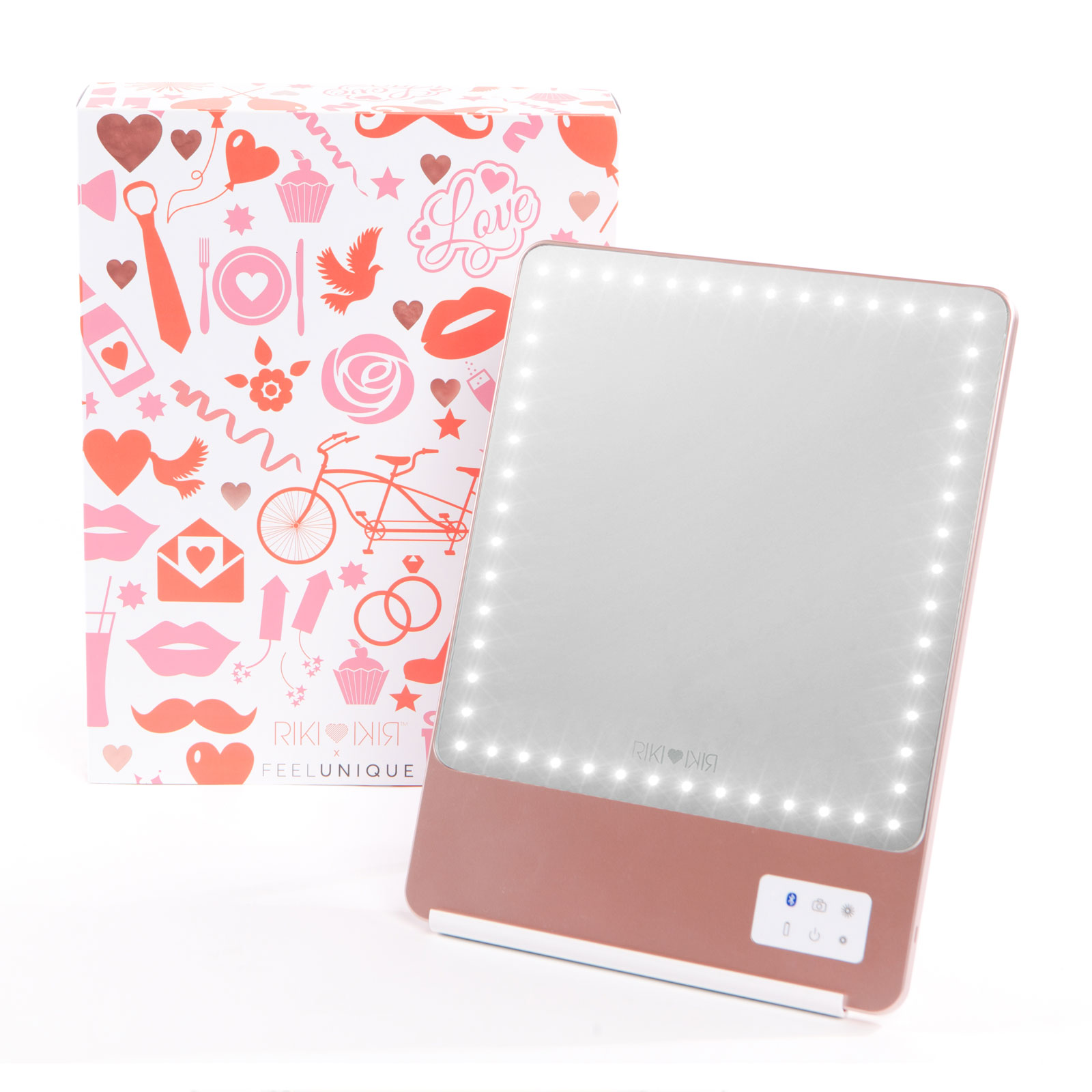 Glamcor Riki Skinny 直播自拍 LED蓝牙智能化妆镜 Feelunique Exclusive