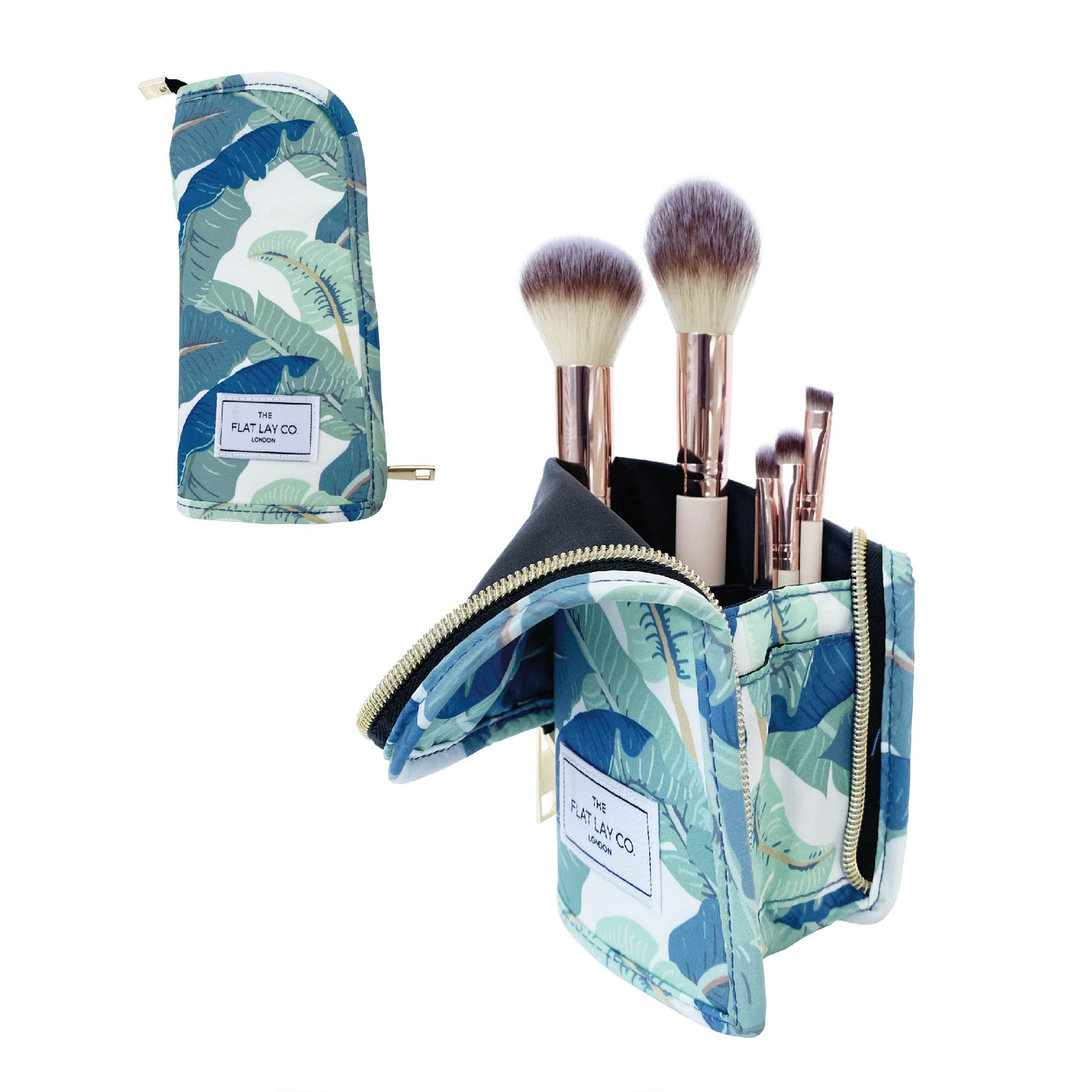 The Flat Lay Co  立式化妆刷收纳包 热带树叶