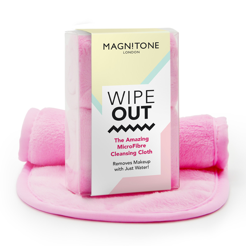 Magnitone WipeOut! 神奇微纤维卸妆洁面巾两件套装 Pink