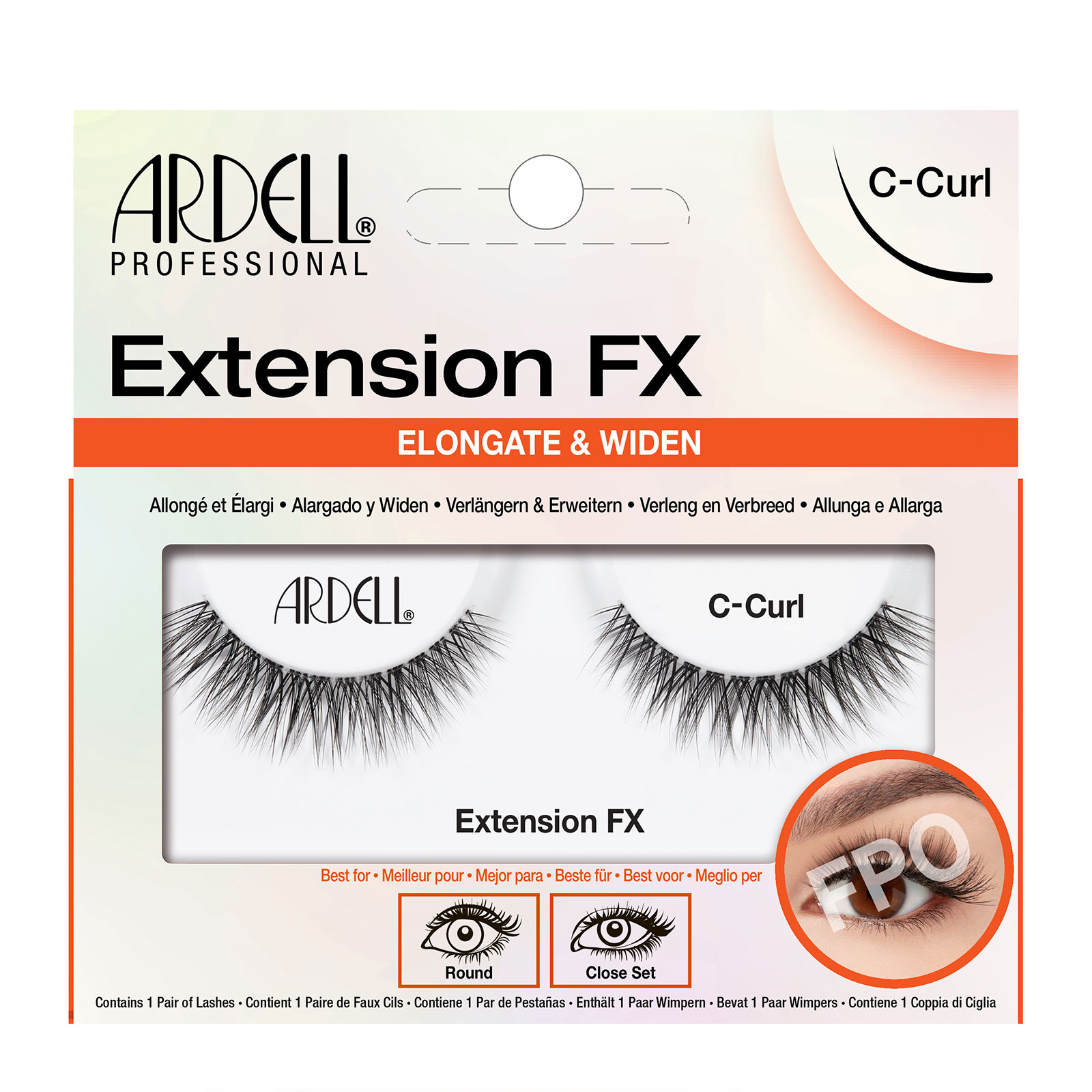 Ardell Extension FX C 纤长卷翘假睫毛 1对