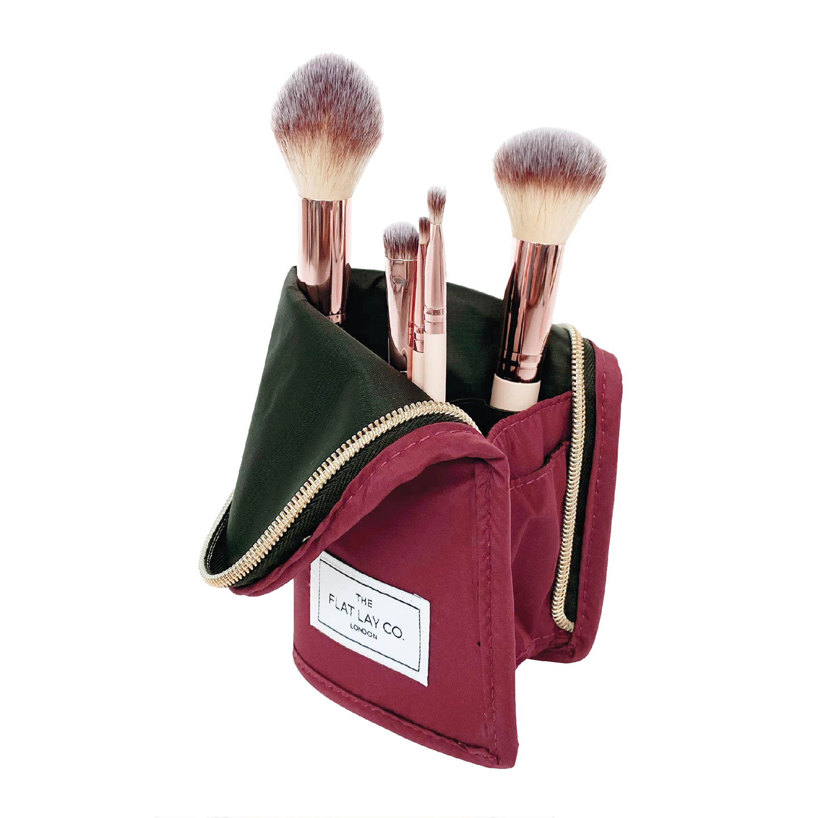 The Flat Lay Co  立式化妆刷收纳包 浆果色