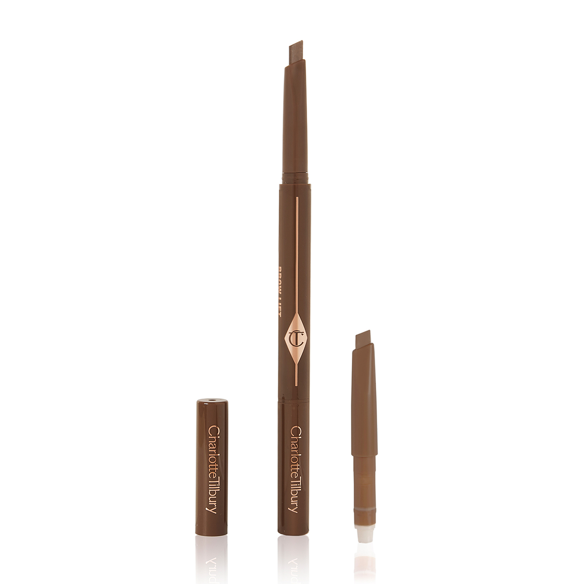 Charlotte Tilbury 三重塑形眉笔1支+替换芯1个 Medium Brown