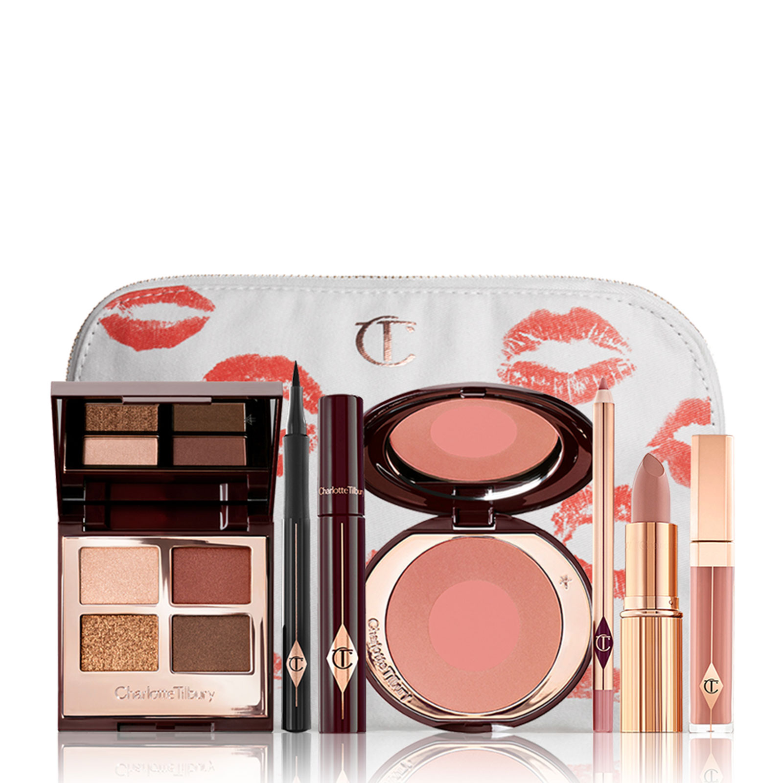 Charlotte Tilbury 彩妆七件套装The Bella Sofia Look（四色眼影盘5 2g+眼线笔1 1g+睫毛膏8ml+腮红8g+唇线笔1 2g+口红3 5g+唇釉3 5ml）