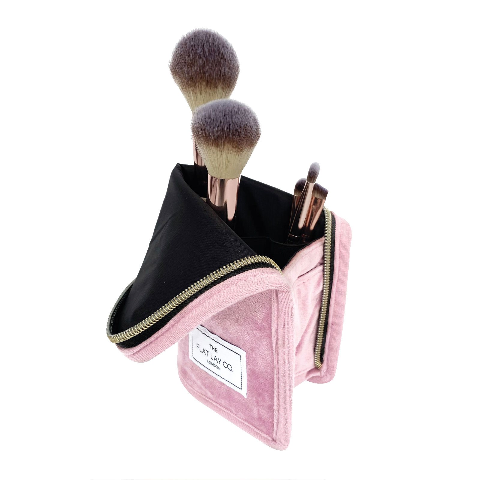 The Flat Lay Co  立式化妆刷收纳包 粉色天鹅绒