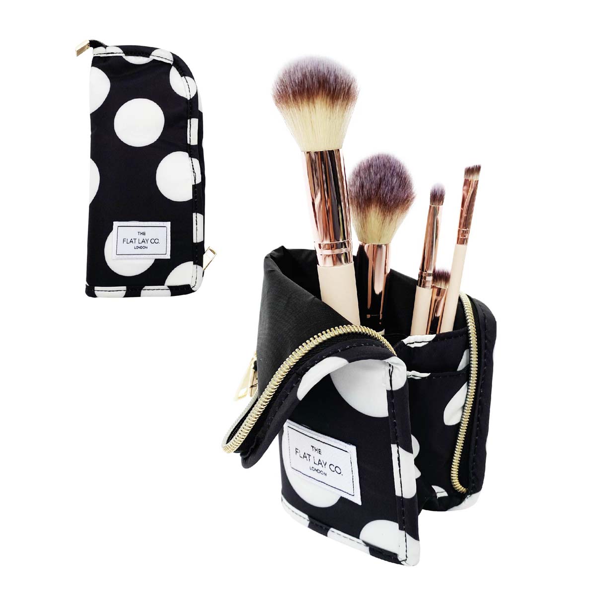 The Flat Lay Co  立式化妆刷收纳包 圆斑点