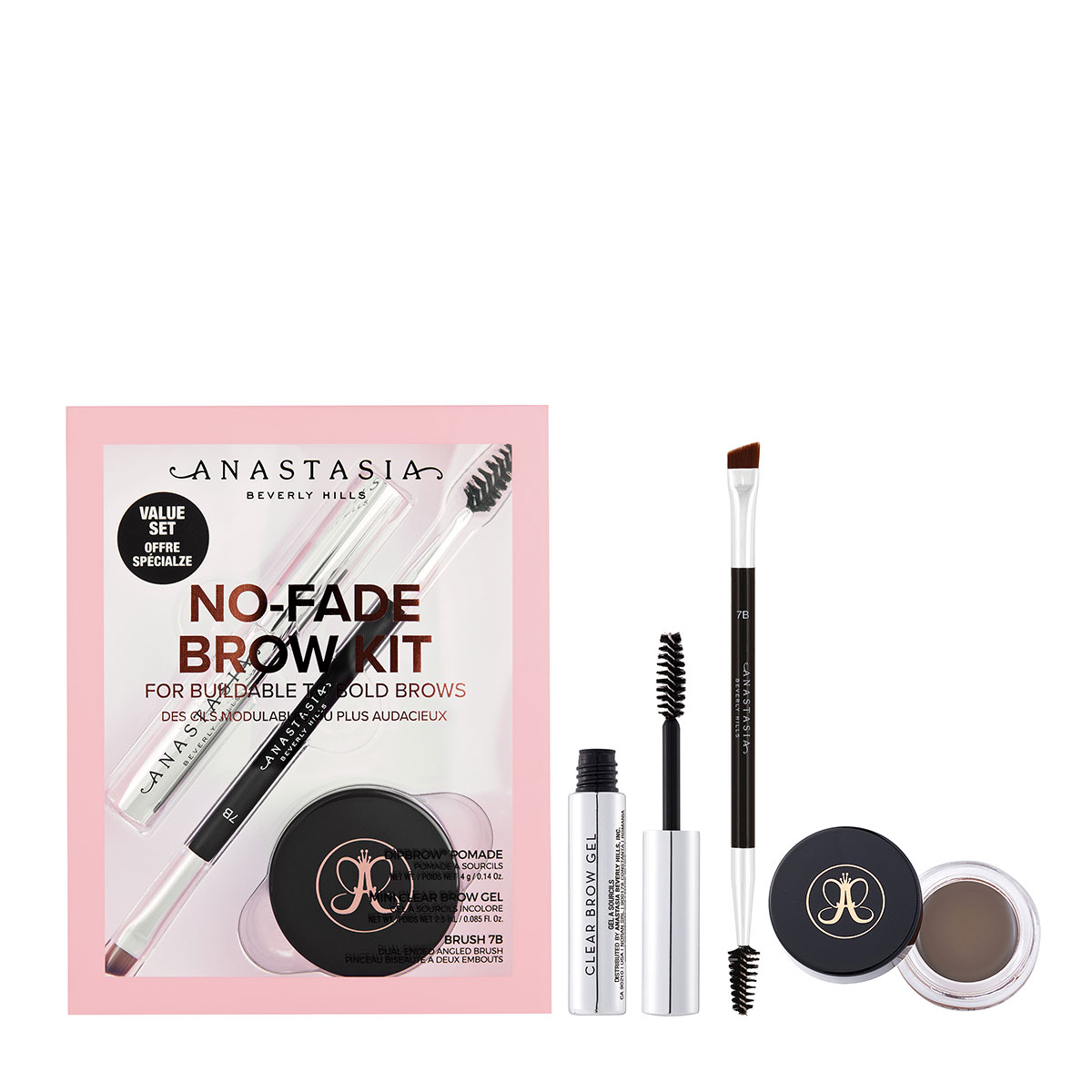 Anastasia Beverly Hills 立体塑形眉膏透明眉胶眉刷套装 Taupe