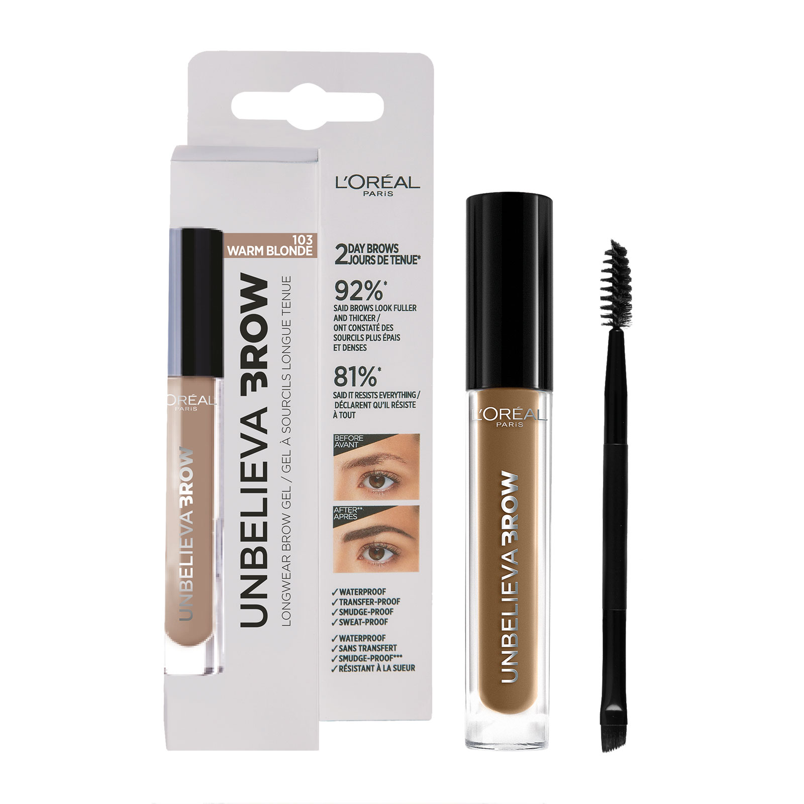 L'Oreal Paris 巴黎欧莱雅 绚彩塑眉定型啫喱凝胶 4.5ml